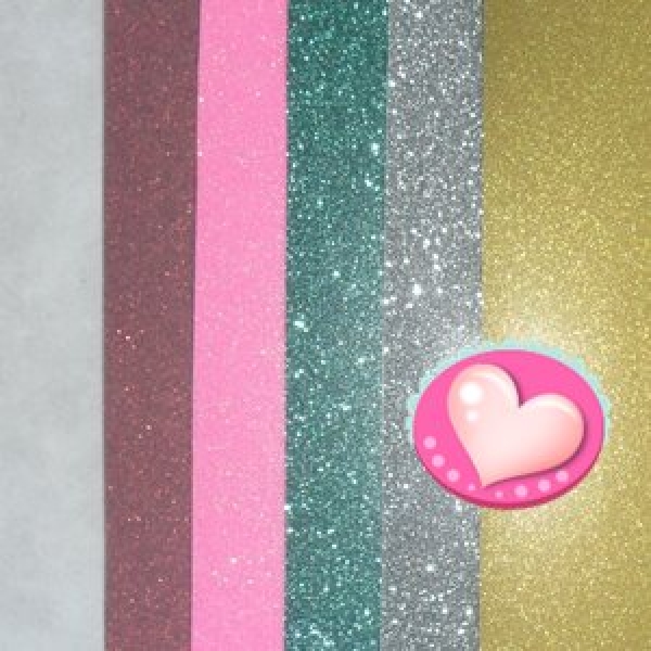 Folien Glitzer/Glitterpaket A5